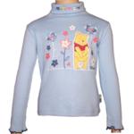 Sous-Pull col roul� Winnie L'ourson ciel